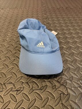 adidas Sky Blue Running Cap with White Logo